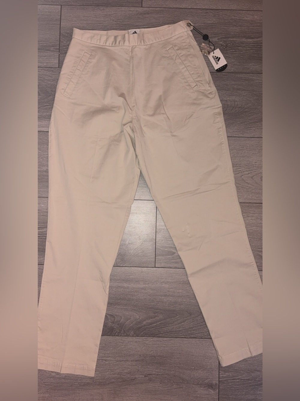 Adidas Women’s Golf Pants Size 12 Khaki/Bone Novelty Brand New w/ Tags High Rise